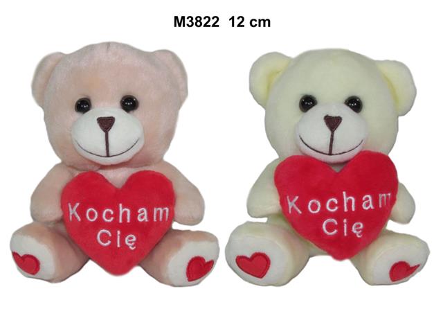 SUNDAY MIŚ Z SERCEM 12CM 2KOL. M3822 WALENTYNKA