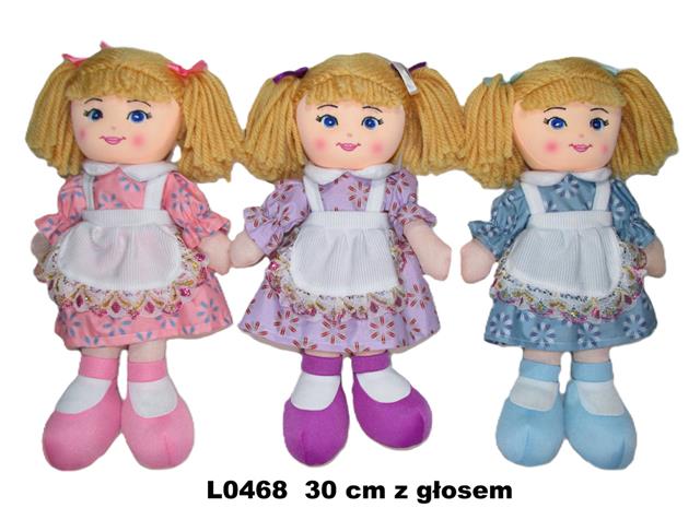 SUNDAY LALKA PRZYTULANKA 30CM Z GŁOSEM 3 WZORY L0468
