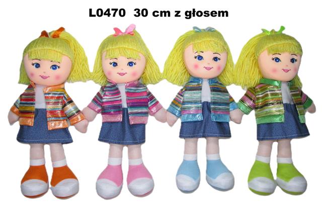 SUNDAY LALKA PRZYTULANKA 30CM Z GŁOSEM 4 WZORY L0470