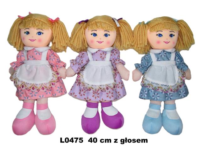 SUNDAY LALKA PRZYTULANKA 40CM Z GŁOSEM 3 WZORY L0475