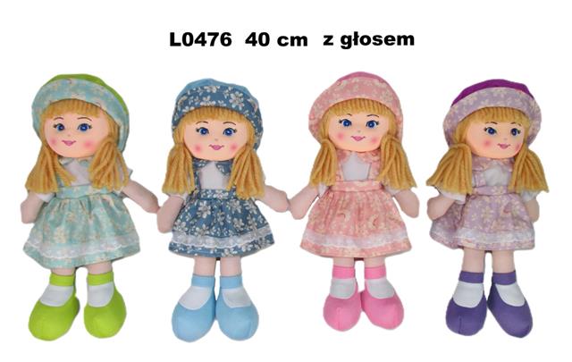 SUNDAY LALKA PRZYTULANKA 40CM Z GŁOSEM 4 WZORY L0476
