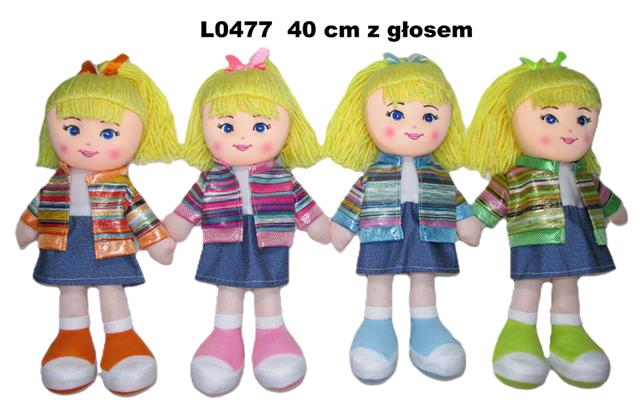 SUNDAY LALKA PRZYTULANKA 40CM Z GŁOSEM 4 WZORY L0477