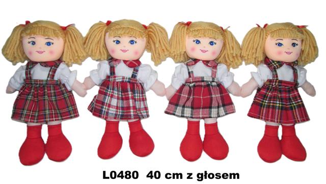 SUNDAY LALKA PRZYTULANKA 40CM Z GŁOSEM 4 WZORY L0480