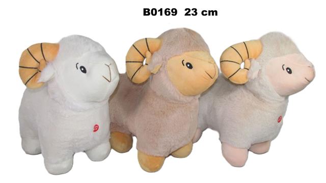 SUNDAY-WN BARAN 23CM 3 KOLORY Z GŁOSEM B0169 WIELKANOC