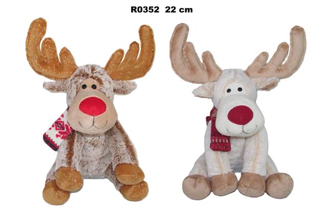 SUNDAY RENIFER 2 KOL. 22CM R0352 GWIAZDKA