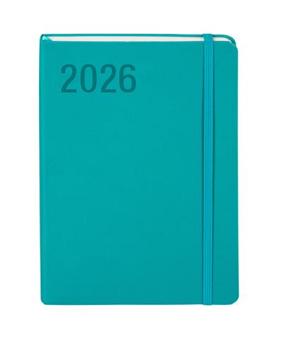ANTRA KALENDARZ 2026 KSIĄŻKOWY A5 TYGODNIOWY MINIMALIZM TURKUSOWY TNS