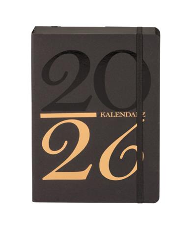 ANTRA KALENDARZ 2026 KSIĄŻKOWY A5 DZIENNY KRAFT CZARNY DNS