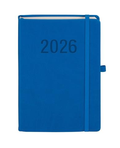 ANTRA KALENDARZ 2026 KSIĄŻKOWY A5 DZIENNY MEMOFIX NIEBIESKI DNS