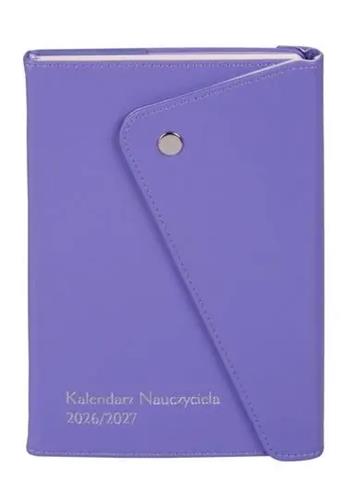 ANTRA KALENDARZ NAUCZYCIELA 2026/2027 A5 TDW Liliowy zapinany