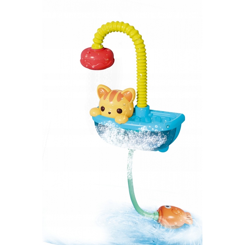 dumel discovery kotek w kąpieli-spinieona zabawa 18m+ zabawka do kąpieli dd50471