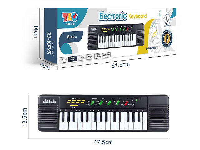 bigtoys pianinko organy z mikrofonem bzg0624