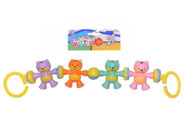 BIGTOYS GRZECHOTKA DO WÓZKA KOTKI BG2598