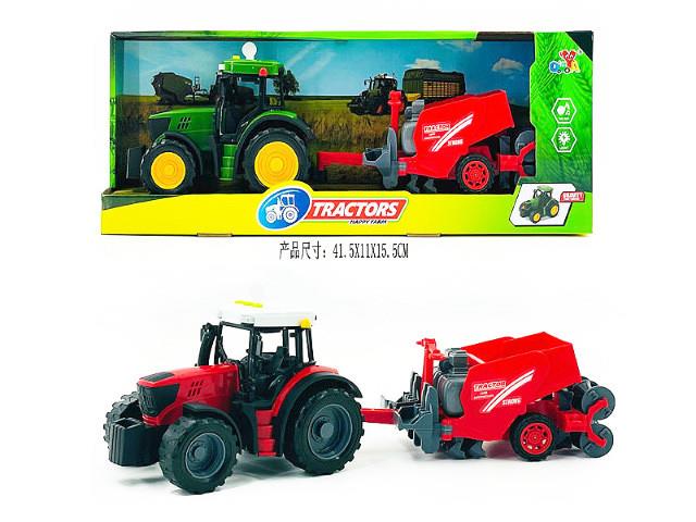 BIGTOYS TRAKTOR Z MASZYNĄ ŚWIATŁO,DŹWIĘKBA9648