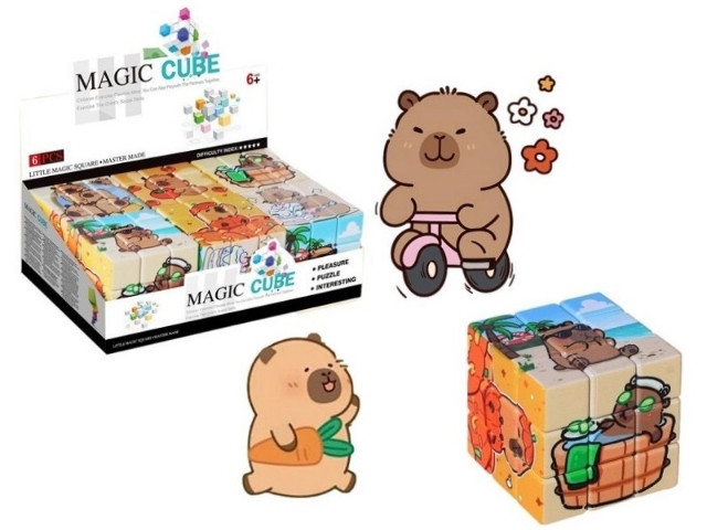 BIGTOYS KOSTKA LOGICZNA KAPIBARA /6/ BGR3408