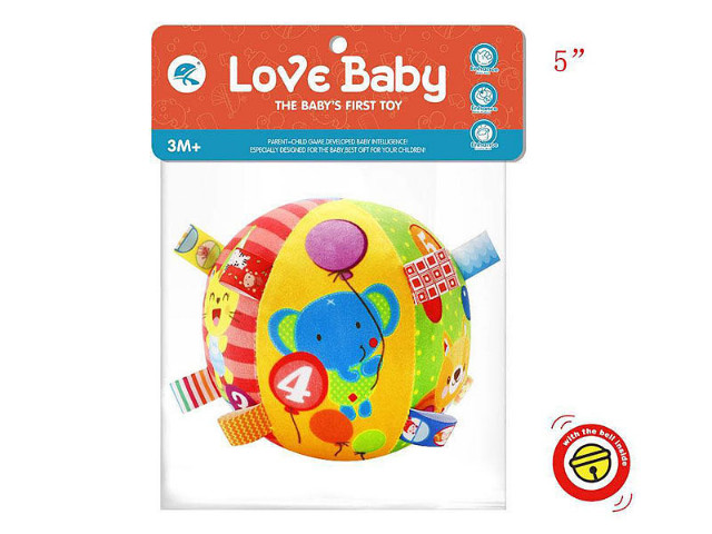 BIGTOYS PIŁKA MIĘKKA 15CM Z DZWONKIEM BPIŁ3705