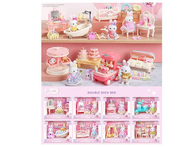 BIGTOYS KRÓLICZEK Z MEBELKAMI BZ8700