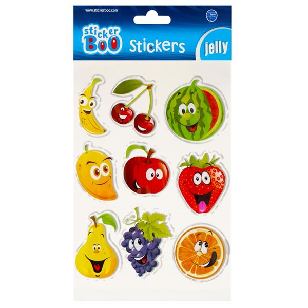 sticker boo naklejki żelowe owoce 3d 493722