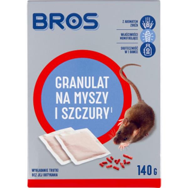 bros.granulat 140g myszy/szczury