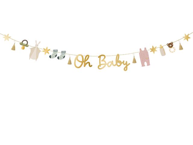 Baner Oh baby, mix, 2.5 m PARTYDECO