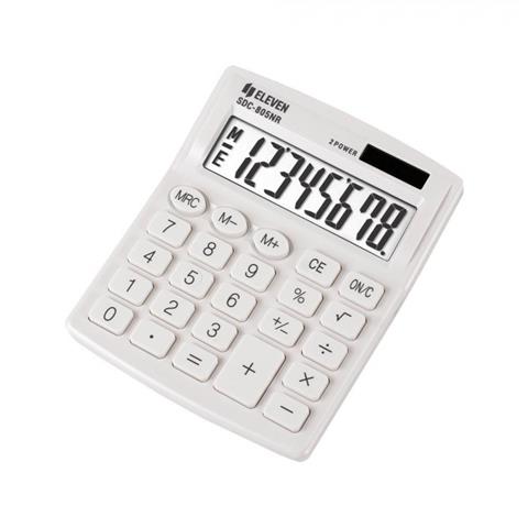 kalkulator eleven sdc-805nr-wh biały    cdc