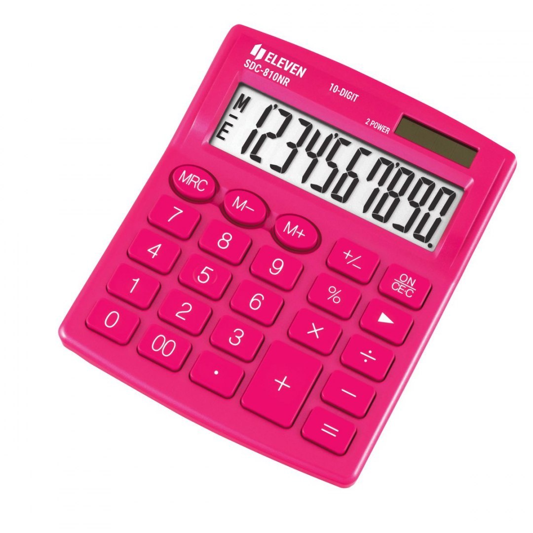 kalkulator eleven sdc-810nr-pk różowy   cdc