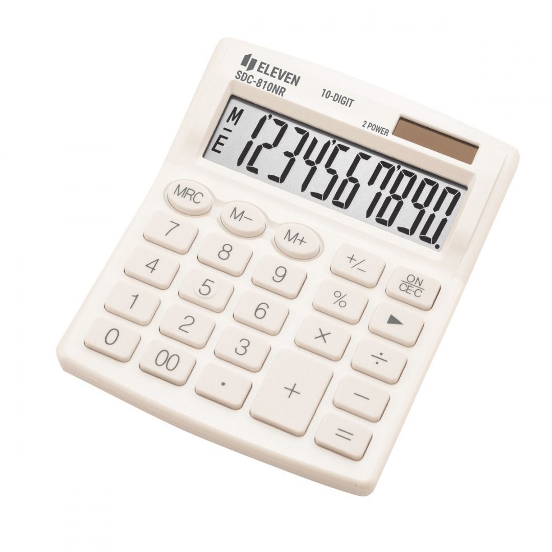 kalkulator eleven sdc-810nr-wh biały    cdc