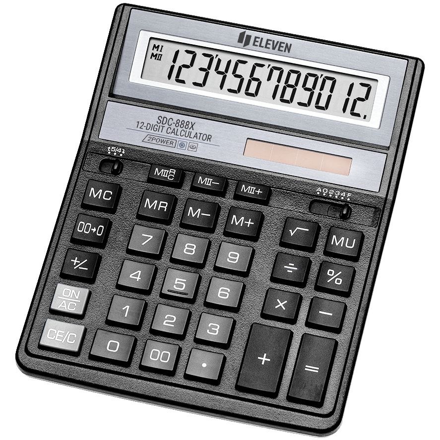 kalkulator eleven sdc-888x-bk cdc