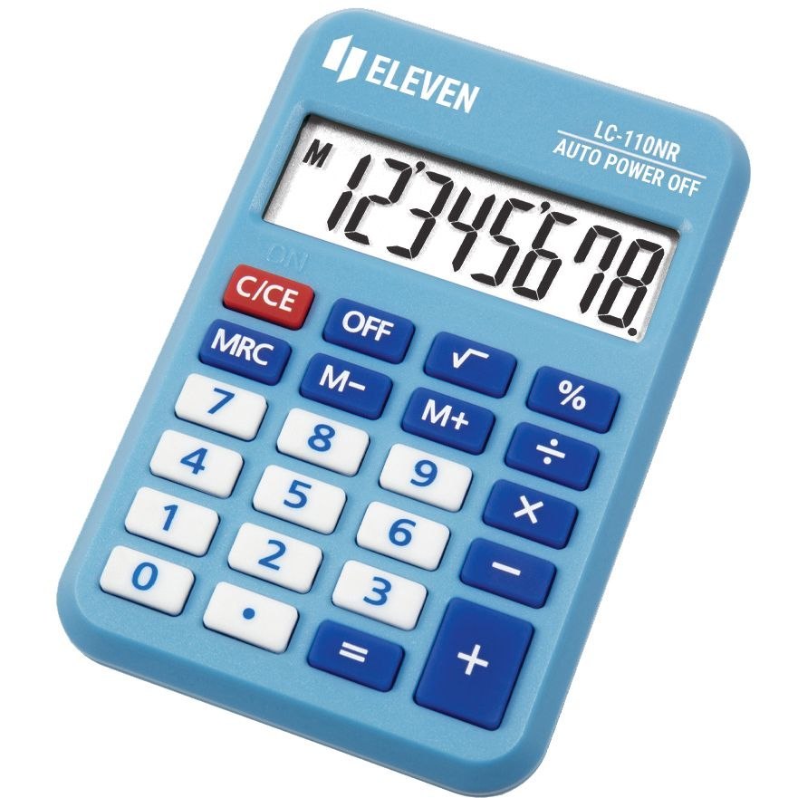 kalkulator eleven lc-110nr-bl niebieski cdc
