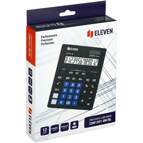 KALKULATOR ELEVEN BIUROWY CDB1201BK-BL  CDC
