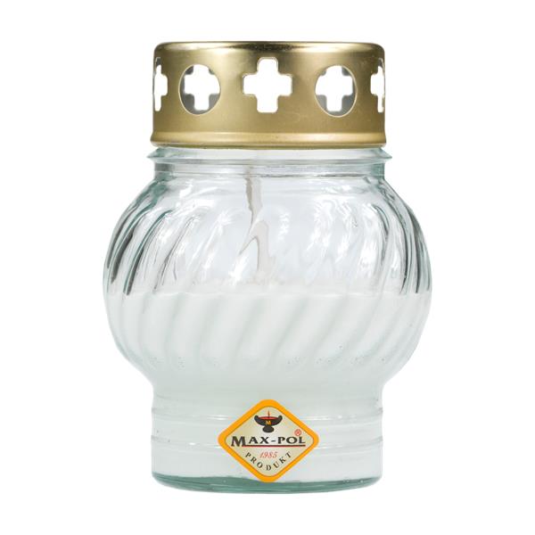 MAX-ZNICZ 801 ZALEWANY BEZBARWNY OP.16SZT WYS.10CM