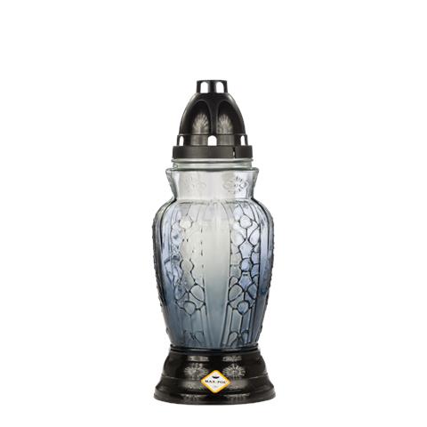 MAX-ZNICZ 1077 NIEZDOBIONY CZARNY GRAFITOP.7SZT WYS.29CM