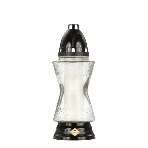 MAX-ZNICZ 1134 NIEZDOBIONY CZARNY BEZBARWNY BASIC OP.7SZT WYS.30CM
