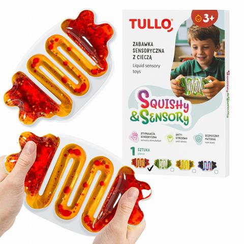 TULLO SQUISHY&SENSORY GNIOTEK SENSORYCZNY Z CIECZĄ POMARAŃCZ 706