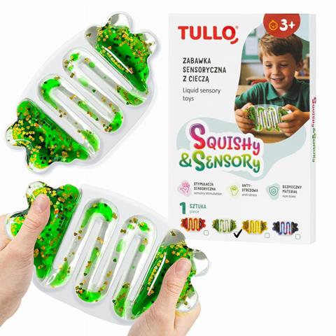 TULLO SQUISHY&SENSORY GNIOTEK SENSORYCZNY Z CIECZĄ ZIELONY 707
