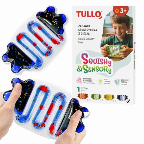 TULLO SQUISHY&SENSORY GNIOTEK SENSORYCZNY Z CIECZĄ NIEBIESKI 709