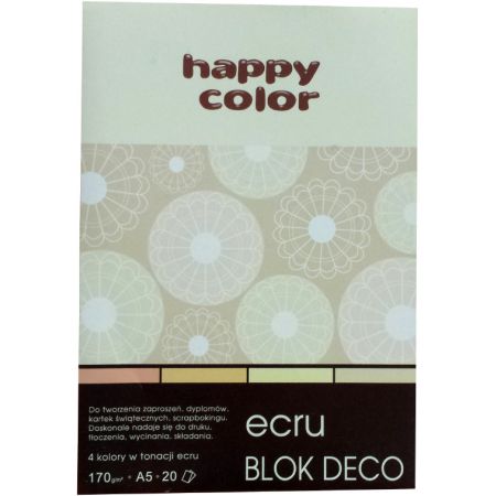 gdd-blok deco rose a5 20k 4kol.w tonacjiecru 170g/m2 /10/