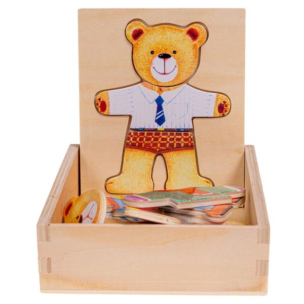 SMILY PLAY UKŁADANKA DREWNIANA MIŚ SPW83592 ANEK-