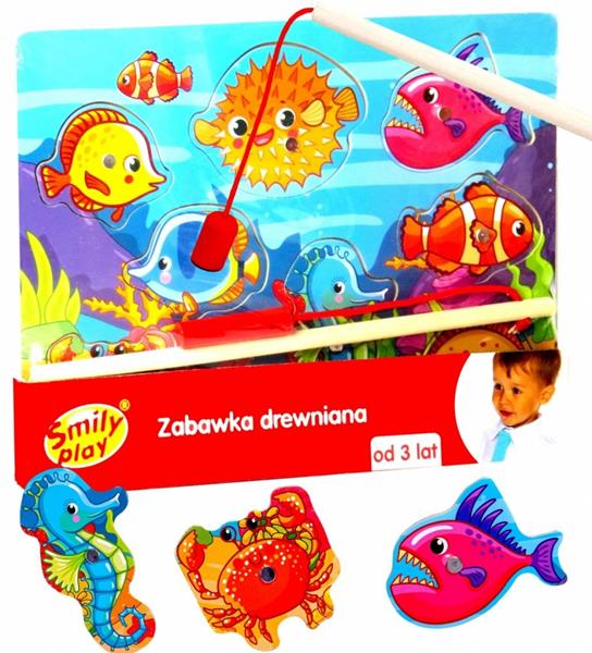 SMILY PLAY UKŁADANKA DREWNIANA ŁOWIENIE RYBEK SPW83609 ANEK-