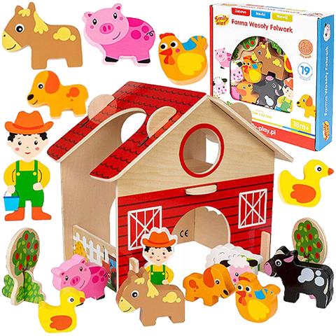 SMILY PLAY DREWNIANY DOMEK FARMA
