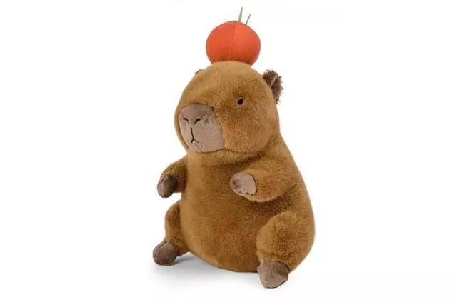 MASKOTKA KAPIBARA Z JABŁKIEM 25CM DAFFI UT24-B145