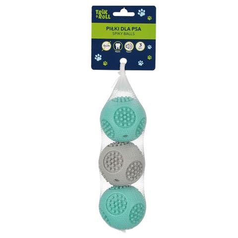 ZABAWKA DLA PSA PIŁKA PISZCZĄCA 3SZT 6CM TRIK SIAT1/48 TRIK&ROLL