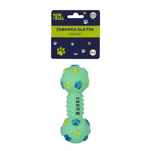 ZABAWKA DLA PSA KOŚĆ Z DŹWIĘKIEM 14CM MIĘTOWA, TRIK&ROLL