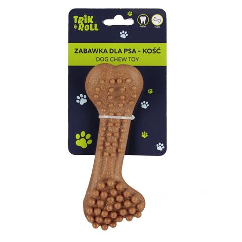 ZABAWKA DLA PSA KOŚĆ NATURALNA 17CM, TRIK&ROLL