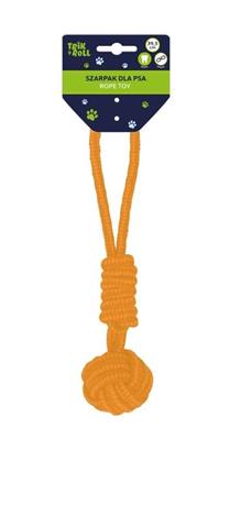 ZABAWKA DLA PSA SZARPAK 39,5CM POMARAŃCZOWY, TRIK&ROLL