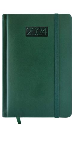 avanti kalendarz 2024 książkowy b6 dzienny lux zielony kk-b6d l-v1