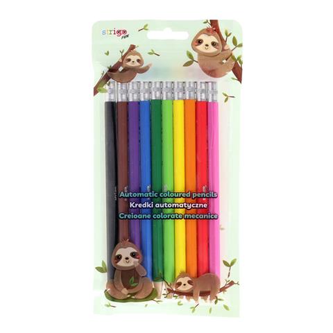 STRIGO KREDKI AUTOMATYCZNE Z WYMIENNYM GRAFITEM 10-KOL.