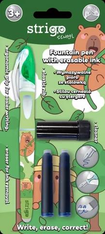 STRIGO PIÓRO WYMAZYWALNE ZE STALÓWKĄ KAPIBARA ZIELONE