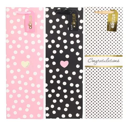 TORBA OZDOBNA 12*36*9CM PART028 BUTELKA STRIGO /12/