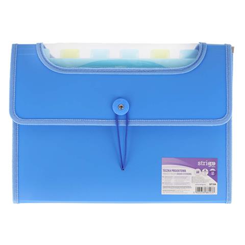 STRIGO TECZKA A4 PROJEKTOWA PP Z 12 PRZEKŁADKAMI NIEBIESKA SF104
