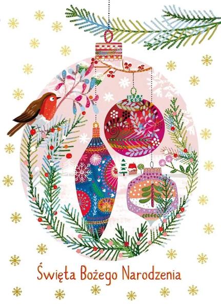 HENRY KARTKA OZDOBNA B6 BN BOMBKI       GWIAZDKA